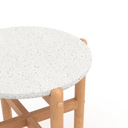 Solstice - End Table Wood Base - Brown