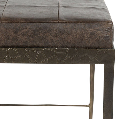 Malo - 28" Leather Bench