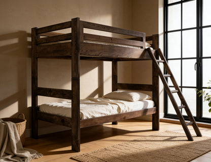 Forte - Bottom Bunk Bed Twin - Brown