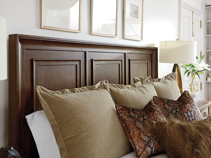 Silverado - Walnut Creek Wood Panel Headboard 6/0 California King - Dark Brown