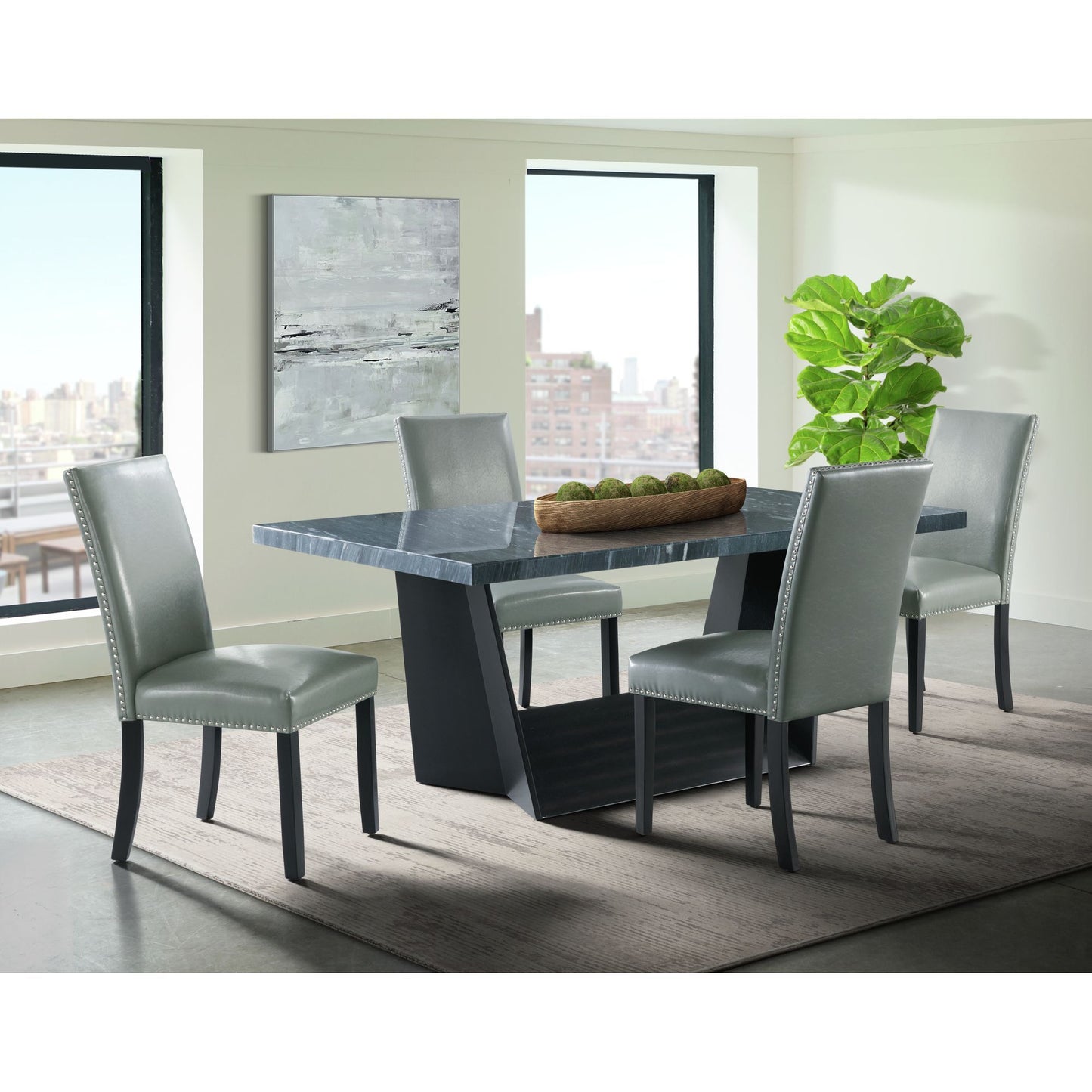 Beckley - Dining / Counter Marble Table Top - Dark