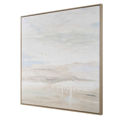 Gravity - Abstract Landscape Art - Black / Blue / Bronze / Gray / White / Woodtone