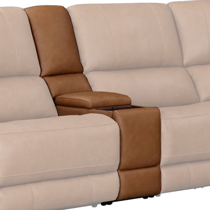 Belmont - Entertainment Tilt Console With Wireless Charger - Lyric Caramel