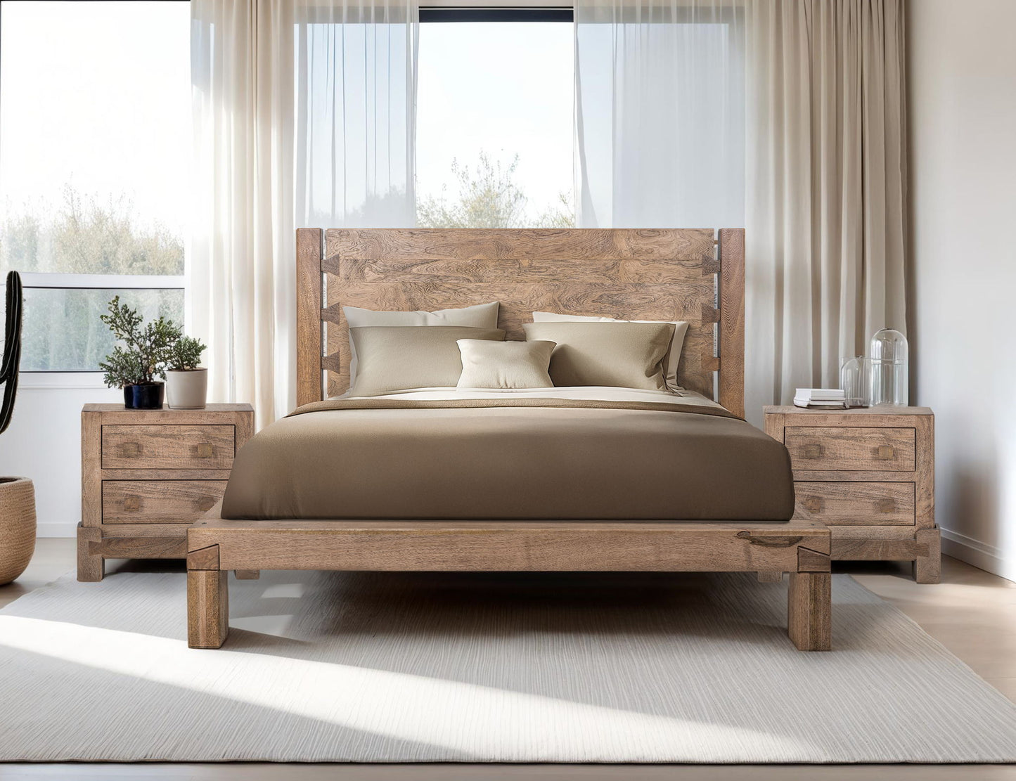 Atenas - Queen Platform - Desert Brown