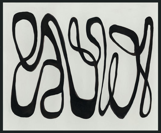 Mono - 48" x 72" Painting By Buddy Whitlock - Black / White