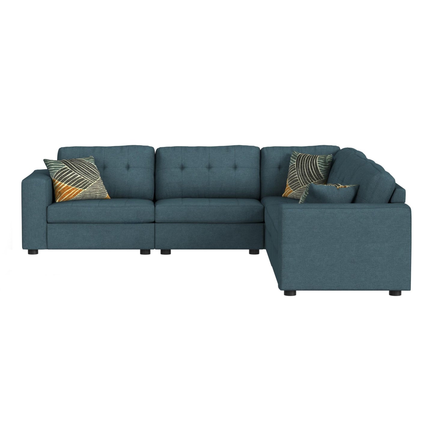 Options One - Corner With 1 Pillow - Palmer Plus Teal