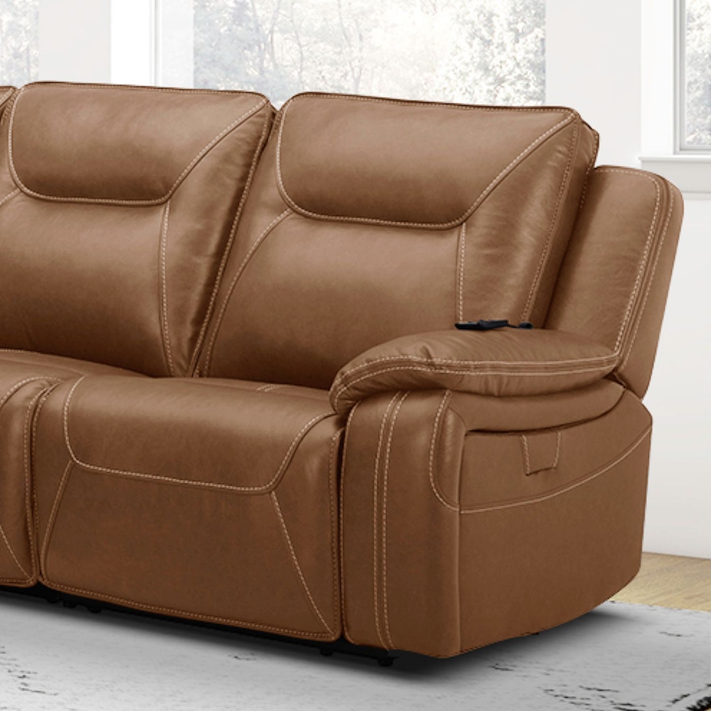 Callihan - R Arm Recliner P3 & ZW - York Butternut