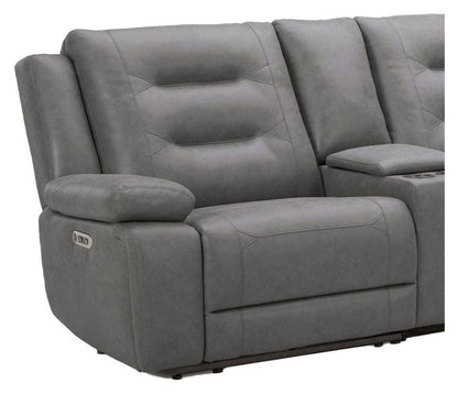 Caldwell - Power Left Arm Facing Recliner - Tahoe Charcoal