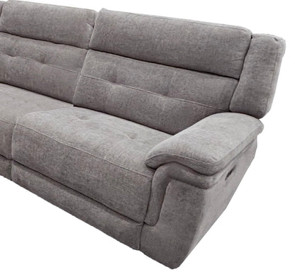 Richland - Power Right Arm Facing Recliner - Bristol Gray