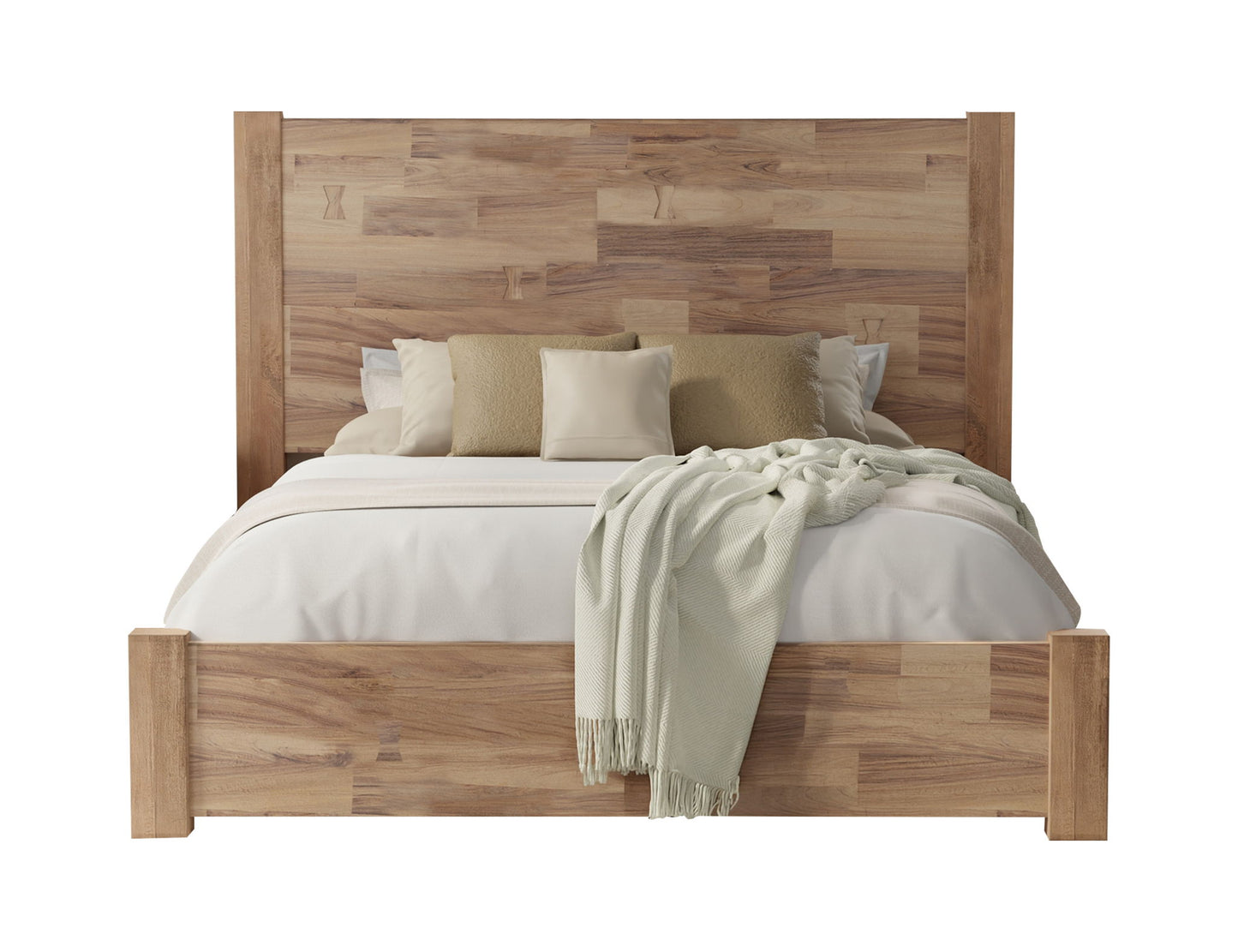 Natural Parota - Queen Headboard - Brown Cappuccino