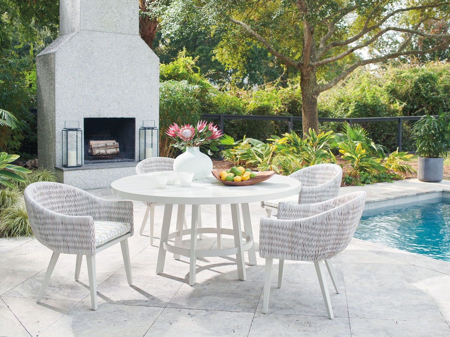 Seabrook - Round Dining Table - White