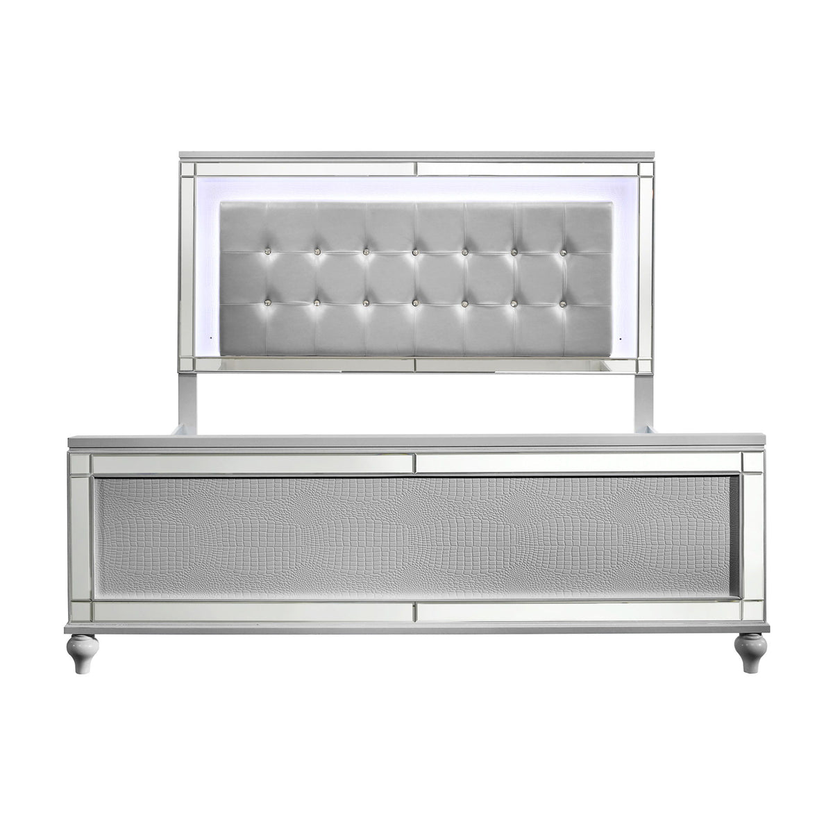 Valentino - 6/0 California King Side Rails - Silver