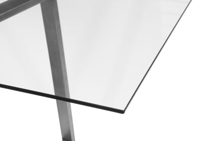 78" x 44" Rectangle Glass Dining Top - Clear