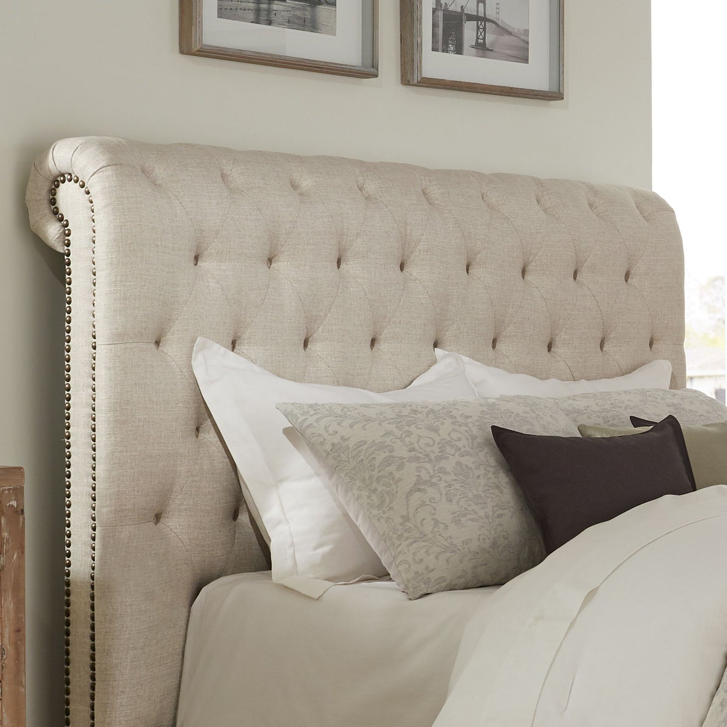 Cameron - King Headboard - Downy Natural