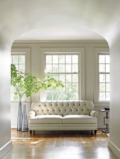 Oyster Bay - Hillstead Leather Settee - Beige
