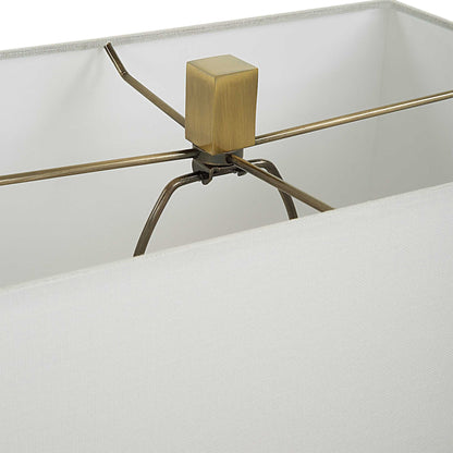 Arete - Modern Brass Table Lamp - Gold