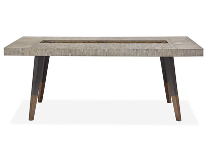 Ryker - Rectangular Dining Table - Nocturn Black And Coventry Gray