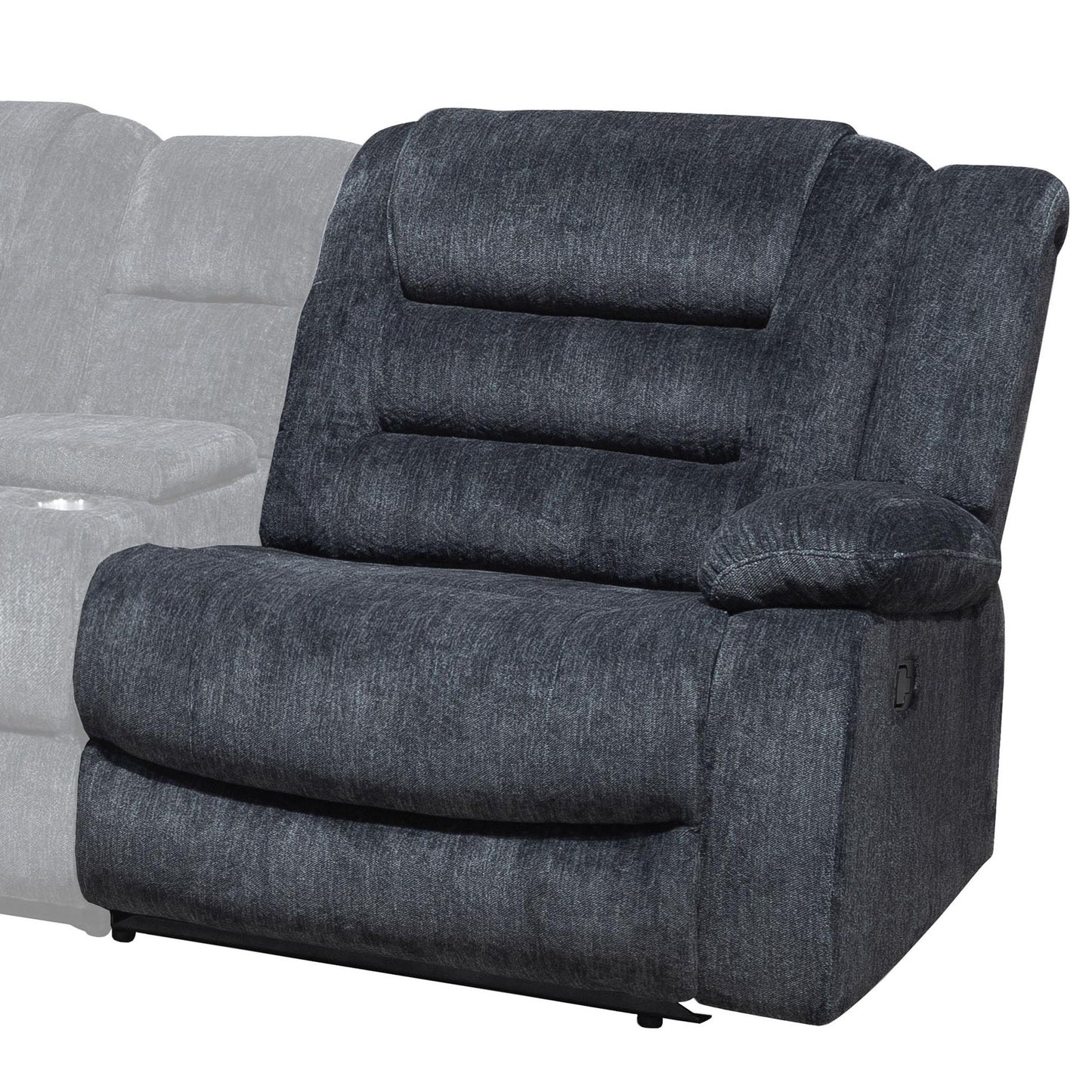 Bolton - Manual Right Arm Facing Recliner - Misty Storm