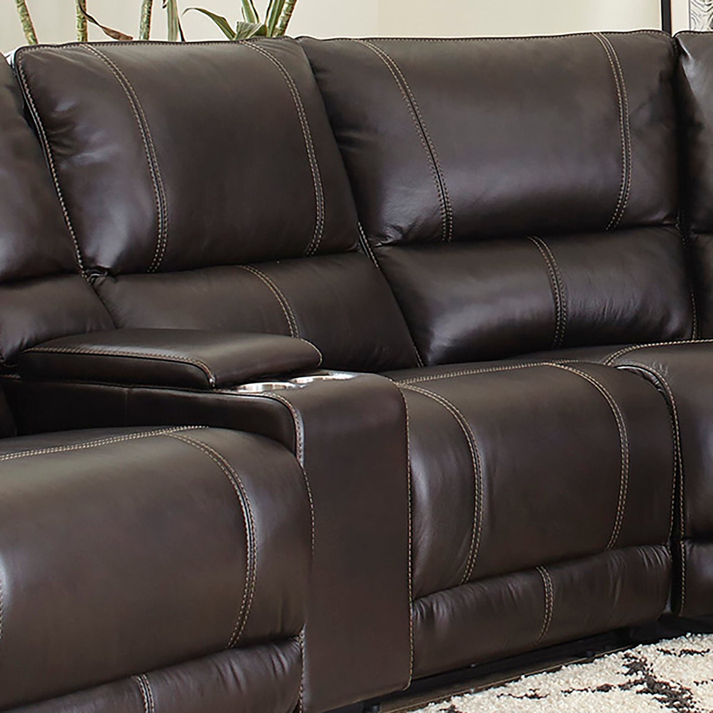 Whitman - Powered By Freemotion Cordless Armless Chair - Verona Coffee
