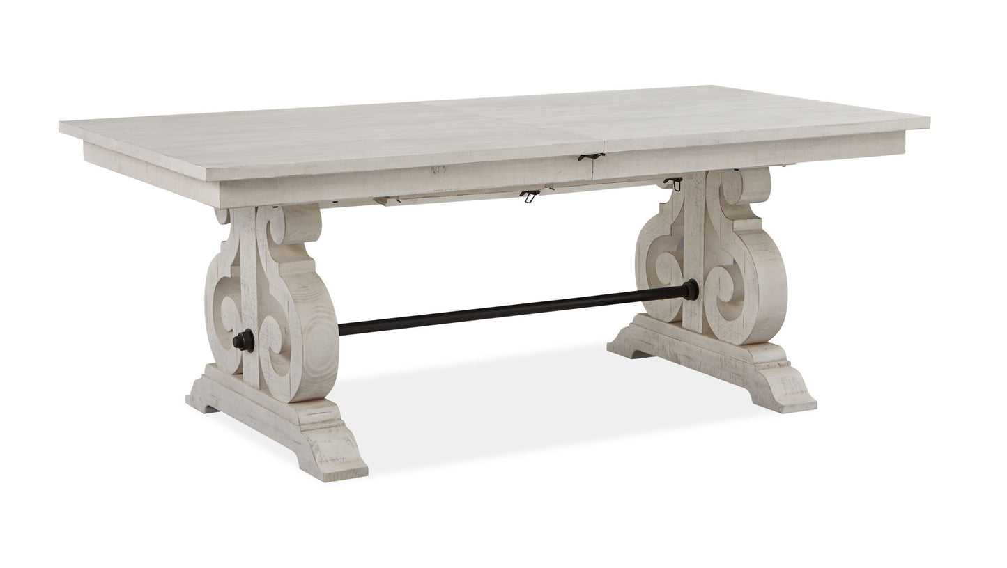 Bronwyn - Rectangular Dining Table Base - Alabaster