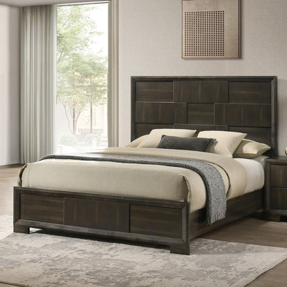 Langston - 5/0 Queen Panel Headboard, Footboard & Slats - Espresso