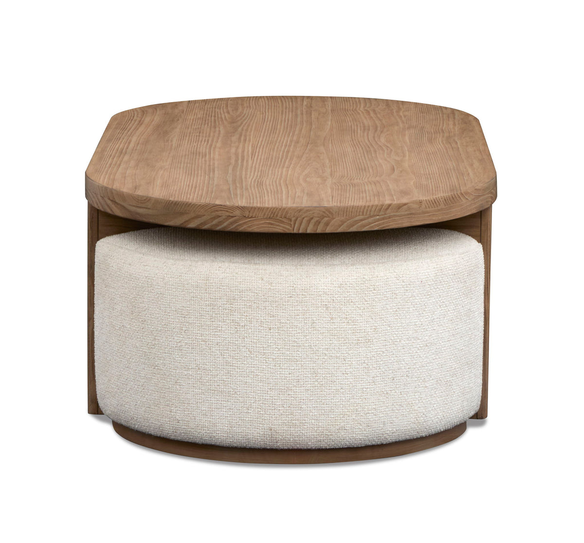 Hayden - Lift Top Storage Cocktail Table With Casters And Two Upholstered Stools - Golden Oat