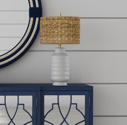 Tigris - Table Lamp - White / Light Brown