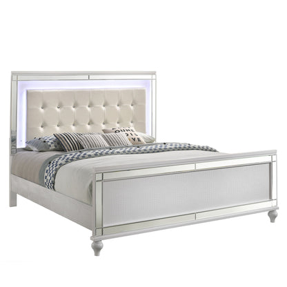 Valentino - 5/0 Queen Footboard & Slats - White