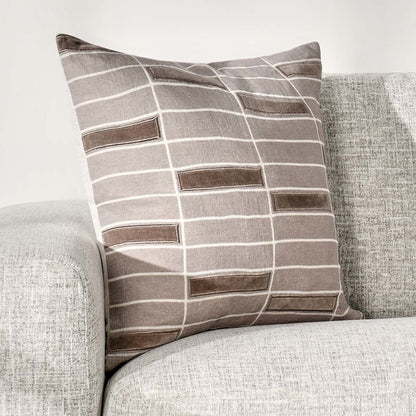 Modern Perspective - Breccia Pillow - Taupe