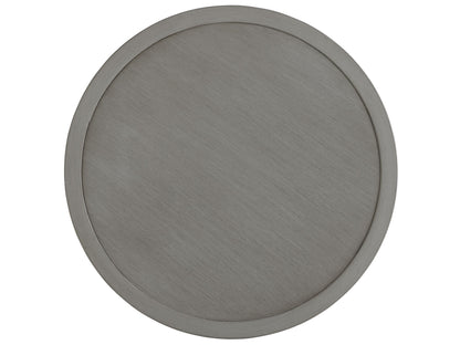 Silver Sands - Round End Table - Pearl Silver