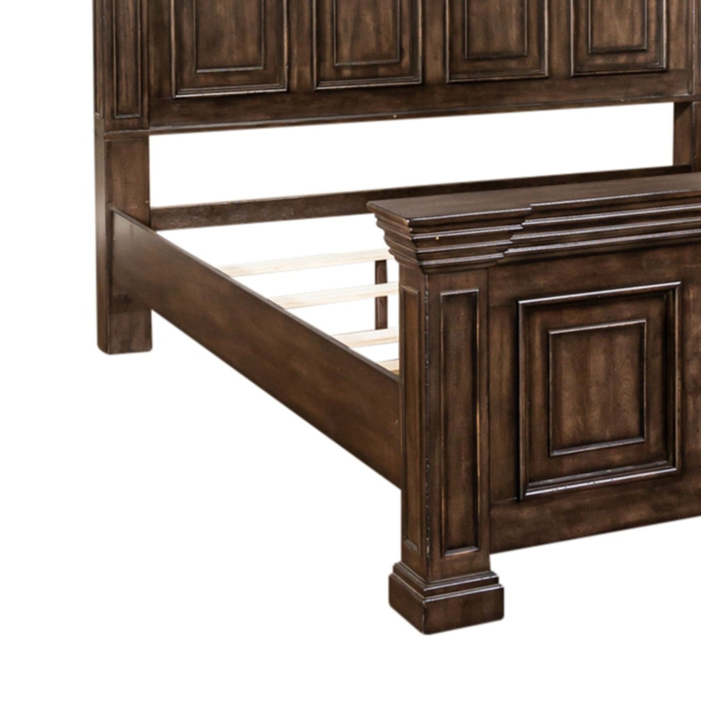 Big Valley - California King Panel Bed Rails - Brownstone