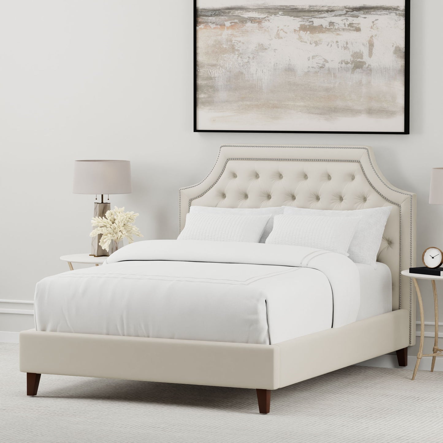 Jasmine - King Headboard - Champagne Natural