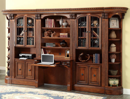 Huntington - Library Hutch - Antique Vintage Pecan