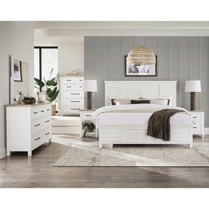 Cora - Queen Louver Footboard - Cloud