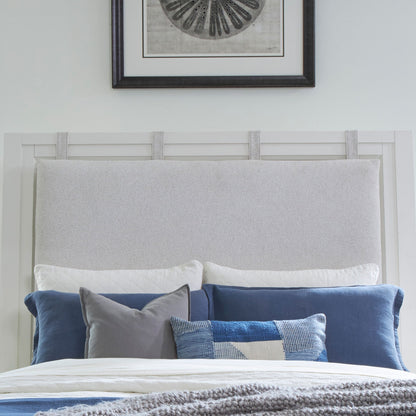 Americana Modern Bedroom - Queen Platform Headboard With Pad Cushion - Cotton