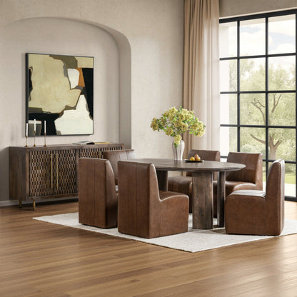 Norwood - Dining Table - Bark Brown