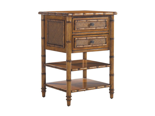 Island Estate - Ginger Island Bedside Chest - Dark Brown