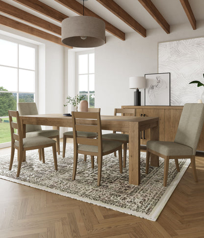 Davie - Side Chair With Upholstered Seat (Set of 2) - Light Brown