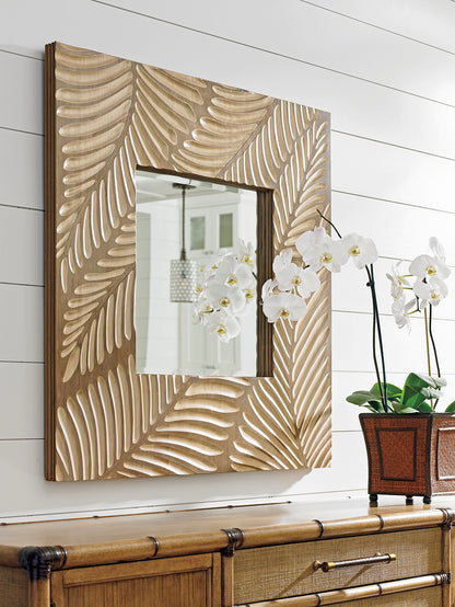 Twin Palms - Freeport Square Mirror - Light Brown