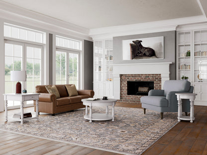 Winston - Round Cocktail Table - Aged Cotton