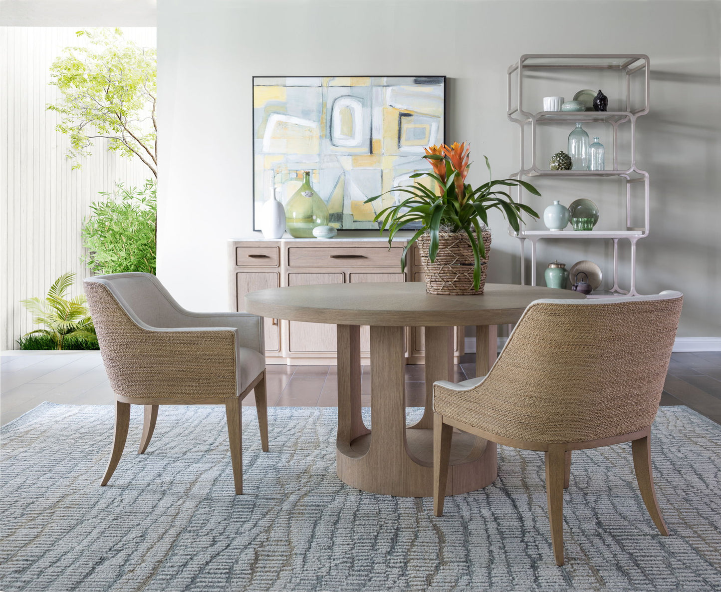 Simpatico - Simpatico Round Dining Table - Light Brown