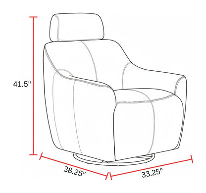 Miles - Swivel Gliding Accent Chair