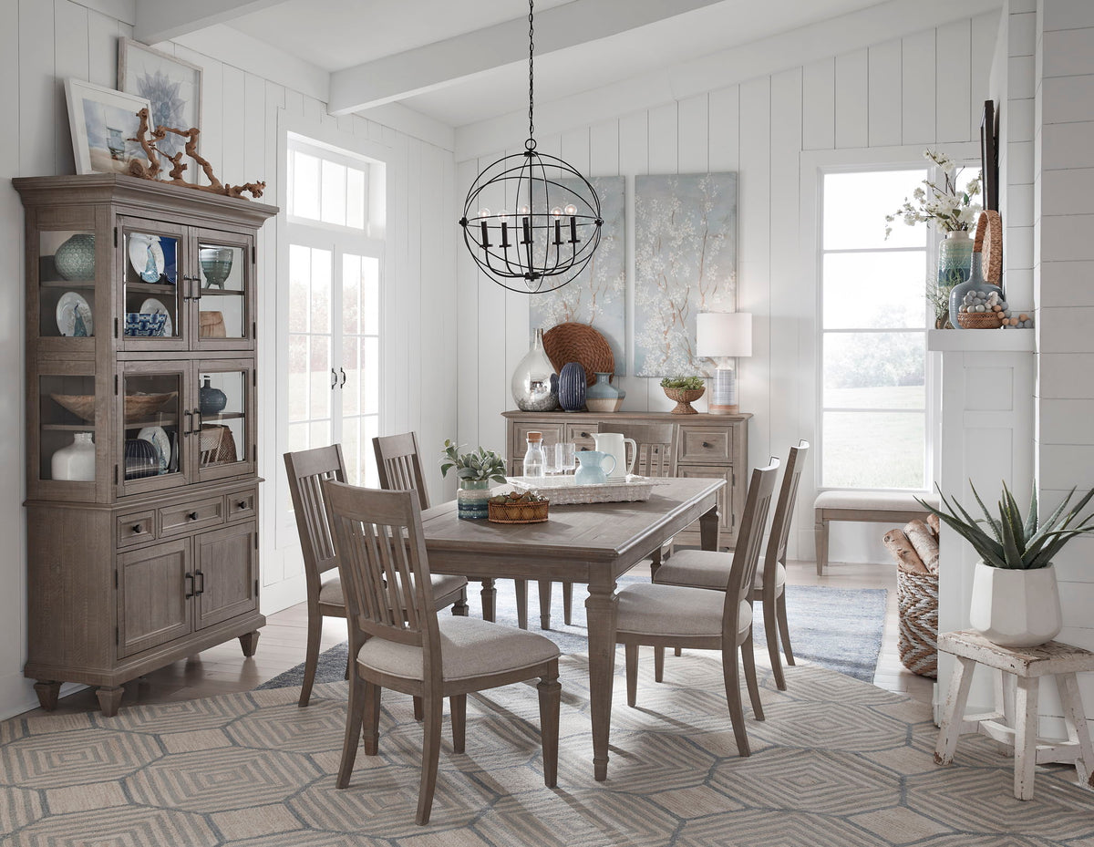 Lancaster - Dining Side Chair With Upholstered Seat (Set of 2) - Dovetail Gray