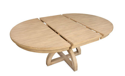 Coventry - Extendable 48" Round Dining Table - Honey Maple
