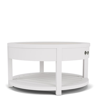 Rosalie - Round Cocktail Table - White