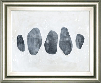 22x26 Stone Collection I By Emma Scarvey - Dark Gray
