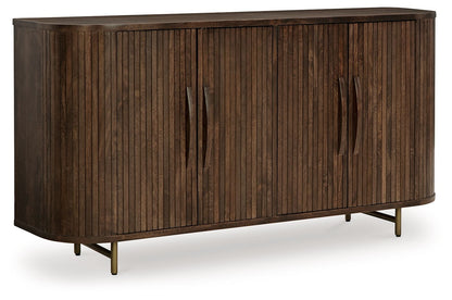 Amickly - Accent Cabinet - Dark Brown