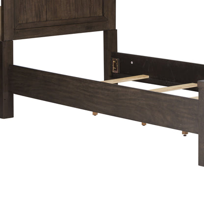 Thornwood Hills - Wood Panel Bed Rails - Rock Beaten Brown