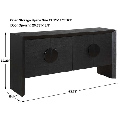 Williams - 4 Door Cabinet - Black