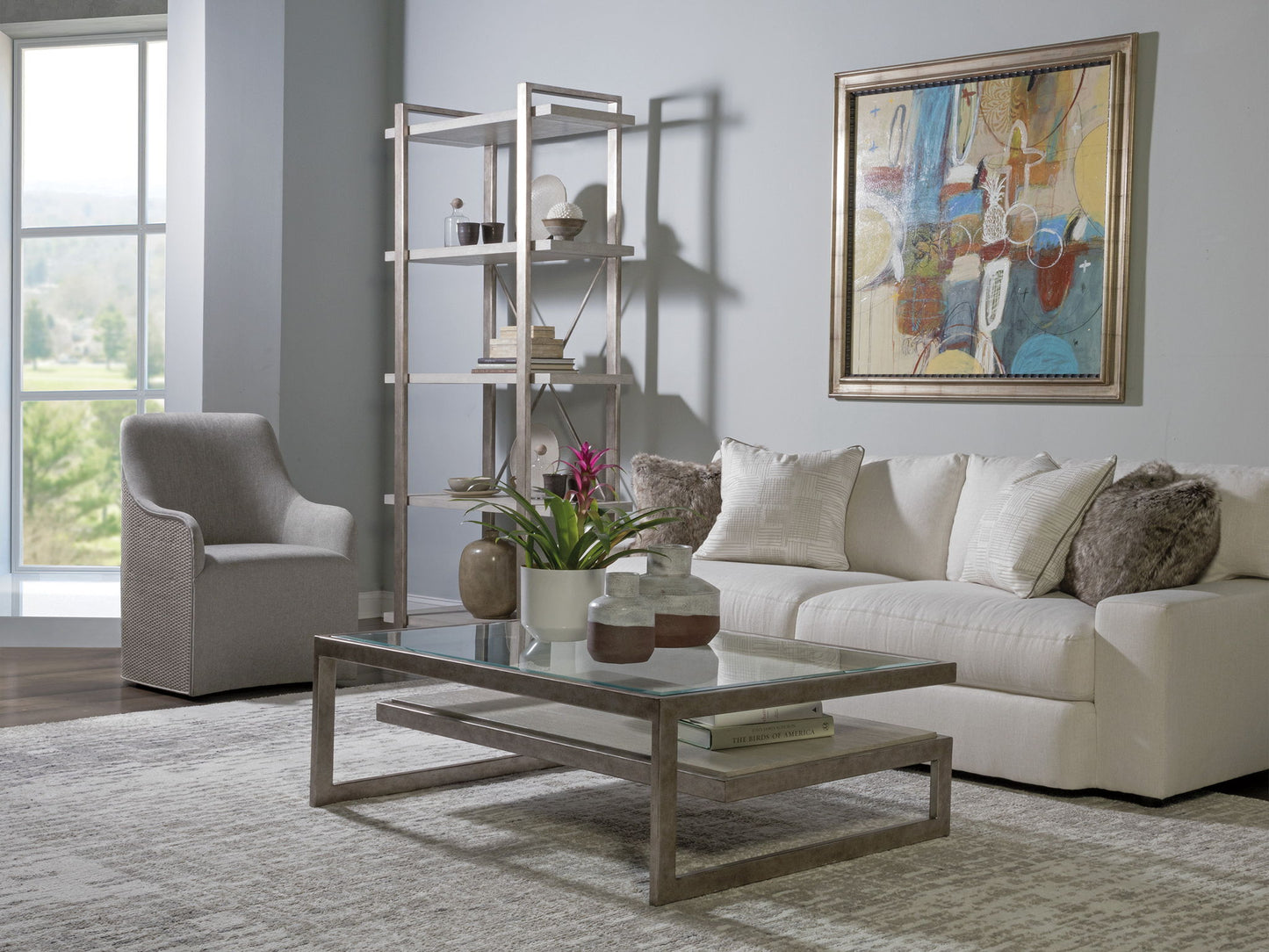 Signature Designs - Soiree Etagere - Dark Gray